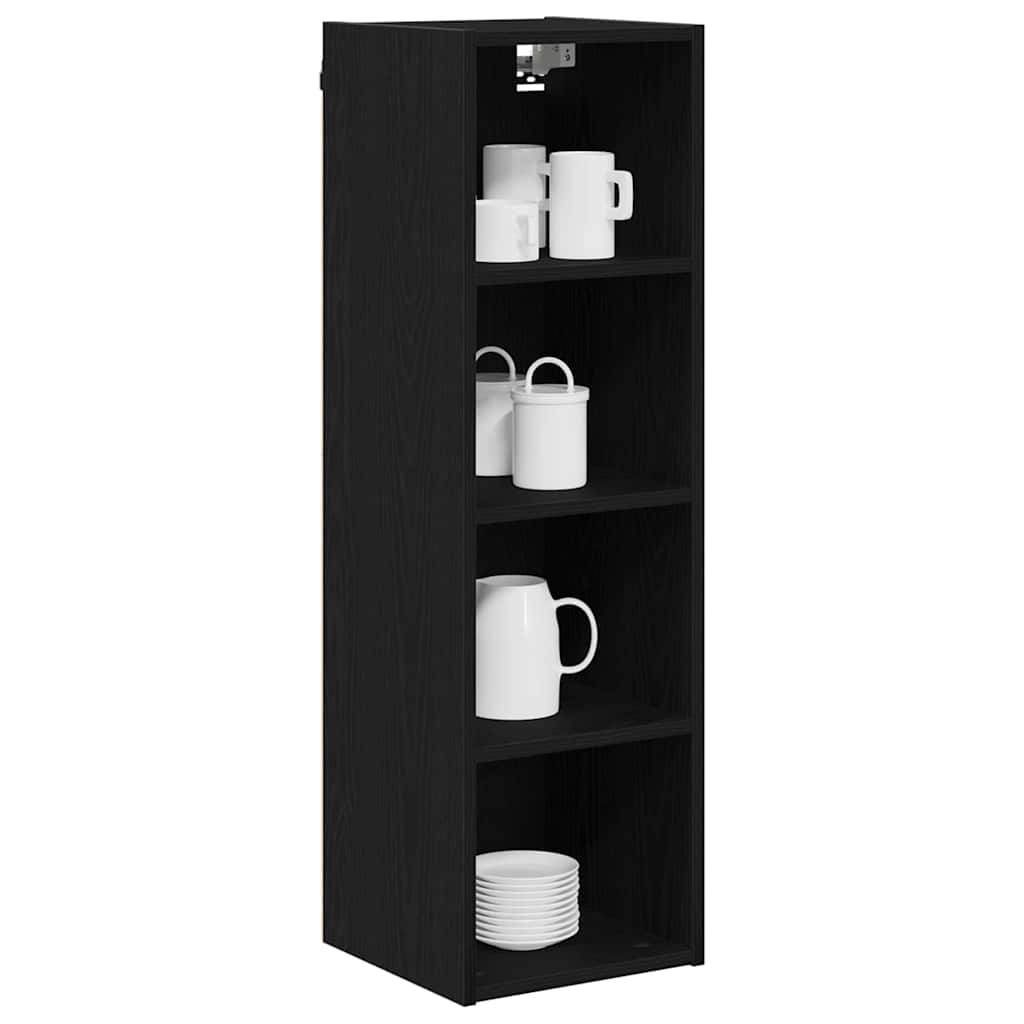Hanging cabinet with Shelf Riga Black Oak 30 x 29.5 x 100 cm