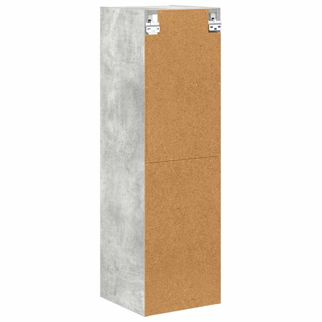 Hanging cabinet Riga Concrete Grey 30 x 29.5 x 100 cm
