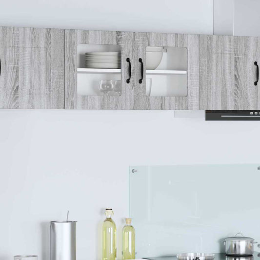Kitchen Wall Cabinet with Shelf Grey Sonoma 80 x 31 x 40 cm