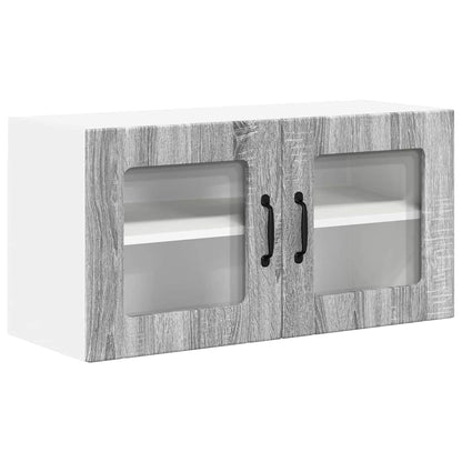 Kitchen Wall Cabinet with Shelf Grey Sonoma 80 x 31 x 40 cm