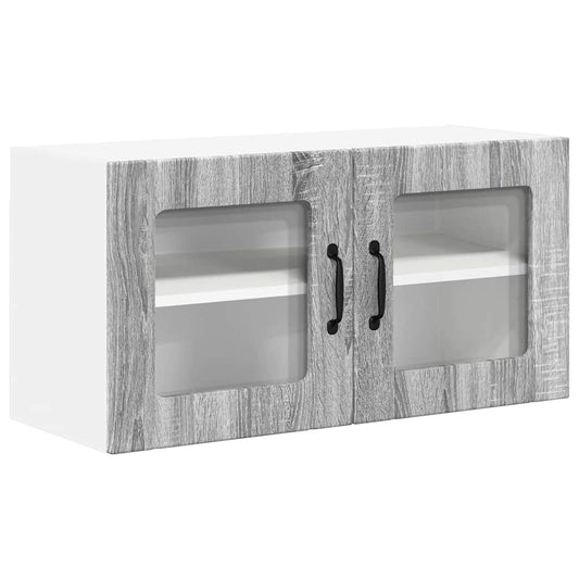 Kitchen Wall Cabinet with Shelf Grey Sonoma 80 x 31 x 40 cm