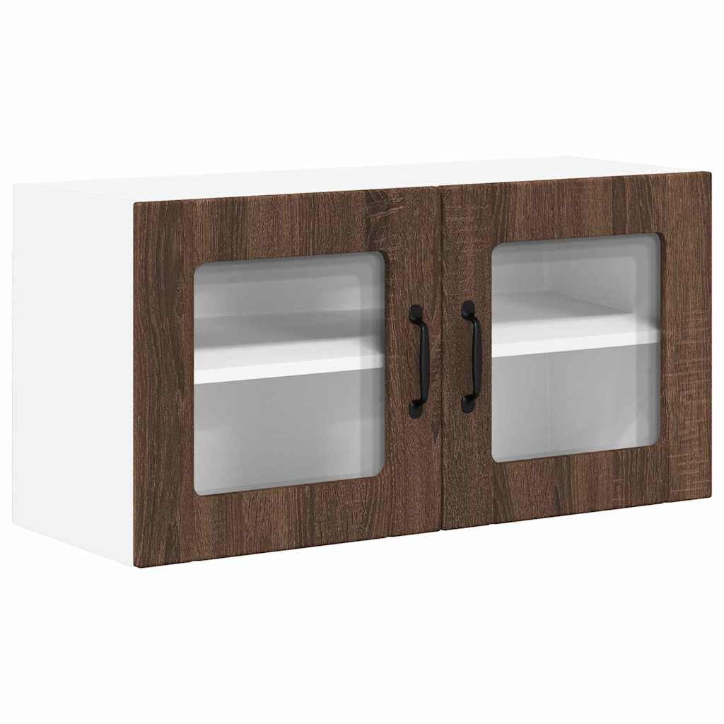 Kitchen Wall Cabinet Brown Oak 80 x 31 x 40 cm Engineered Wood