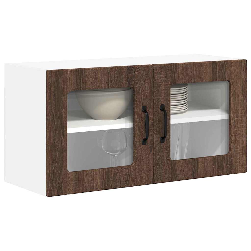 Kitchen Wall Cabinet Brown Oak 80 x 31 x 40 cm Engineered Wood