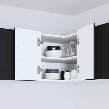Kitchen Wall Cabinet Black 57 x 57 x 40 cm Engineered Wood