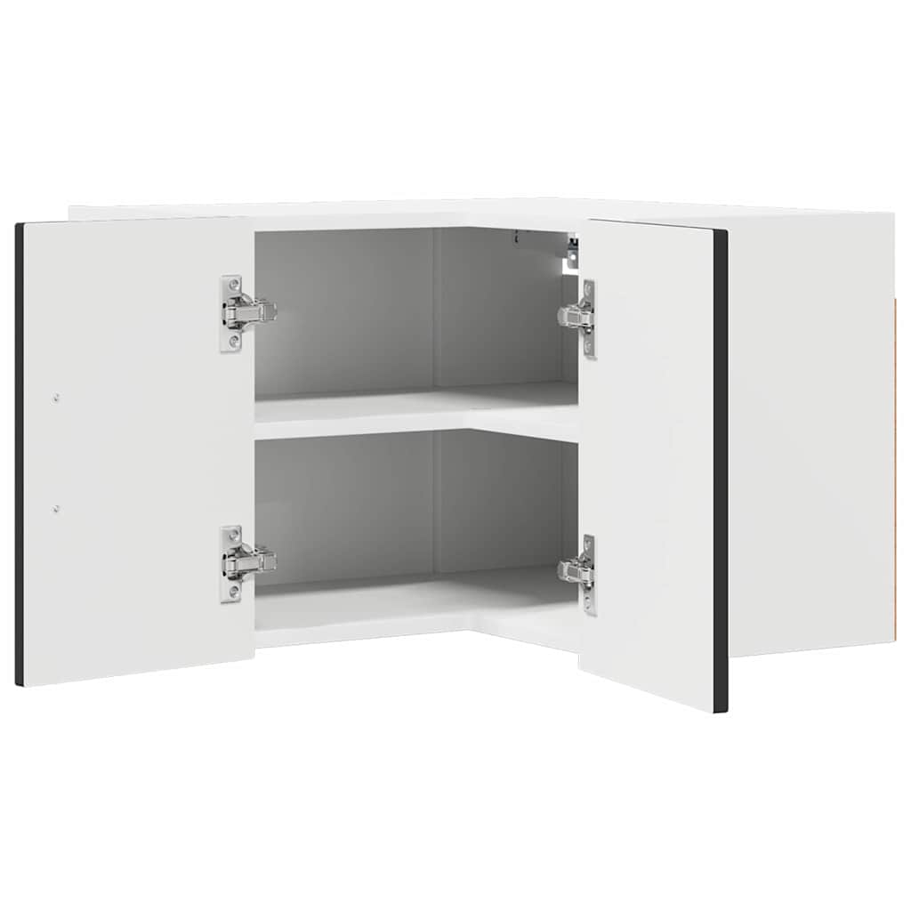 Kitchen Wall Cabinet Black 57 x 57 x 40 cm Engineered Wood