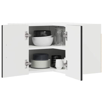 Kitchen Wall Cabinet Black 57 x 57 x 40 cm Engineered Wood