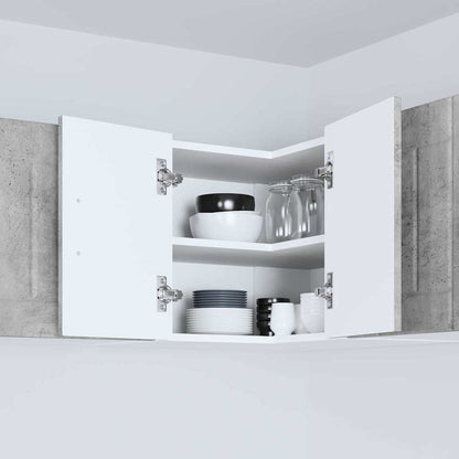 Kitchen Wall Cabinet with Shelf Concrete Grey 57 x 57 x 40 cm