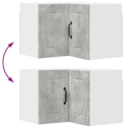 Kitchen Wall Cabinet with Shelf Concrete Grey 57 x 57 x 40 cm