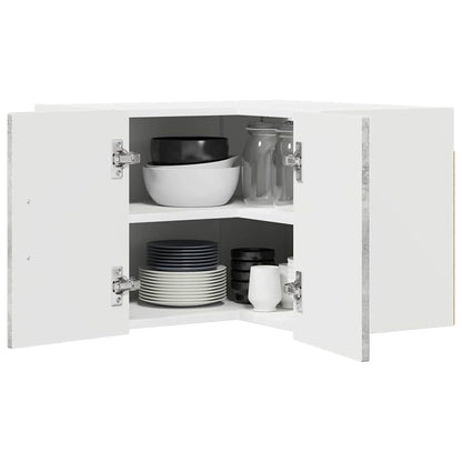 Kitchen Wall Cabinet with Shelf Concrete Grey 57 x 57 x 40 cm