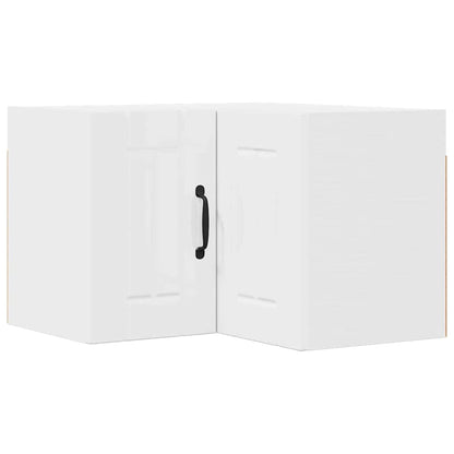 Kitchen Wall Cabinet with Door High Gloss White 57 x 57 x 40 cm