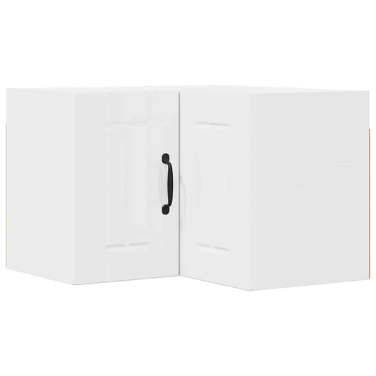 Kitchen Wall Cabinet with Door High Gloss White 57 x 57 x 40 cm