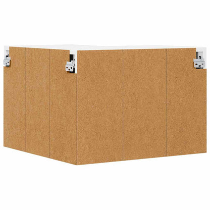 Kitchen Wall Cabinet with Door High Gloss White 57 x 57 x 40 cm