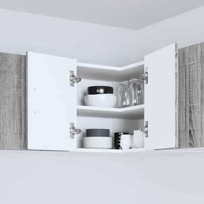 Kitchen Wall Cabinet with Shelf Grey Sonoma 57 x 57 x 40 cm