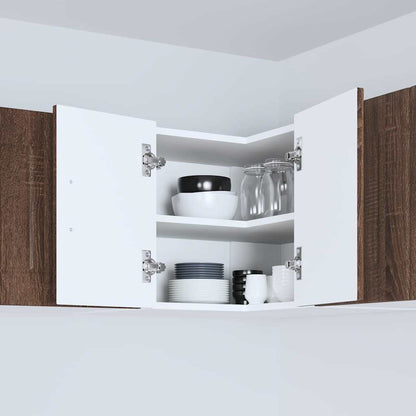 Kitchen Wall Cabinet Brown Oak 57 x 57 x 40 cm Engineered Wood