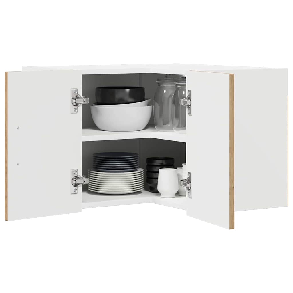 Kitchen Wall Cabinet with Shelf Artisan Oak 57 x 57 x 40 cm
