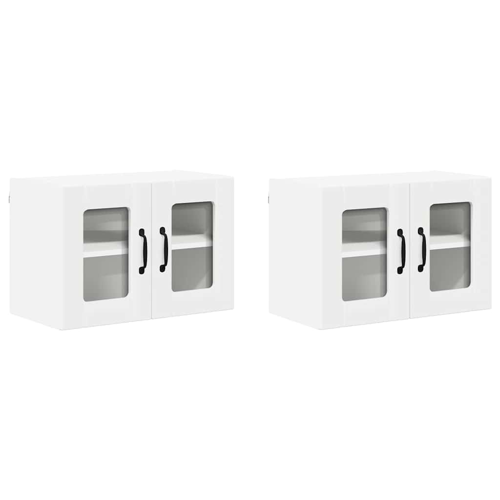 Kitchen Wall Cabinet with Shelf 2 pcs White 60 x 31 x 40 cm