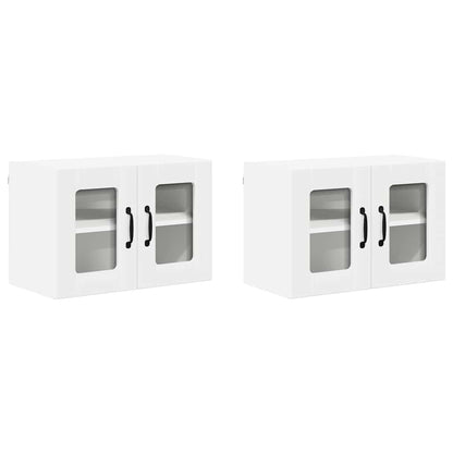 Kitchen Wall Cabinet with Shelf 2 pcs White 60 x 31 x 40 cm