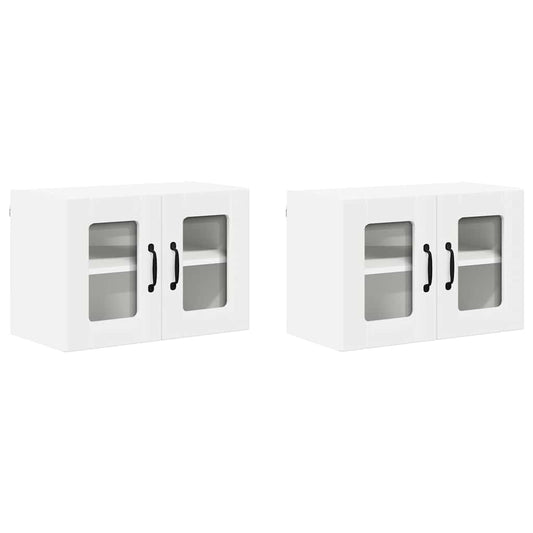 Kitchen Wall Cabinet with Shelf 2 pcs White 60 x 31 x 40 cm