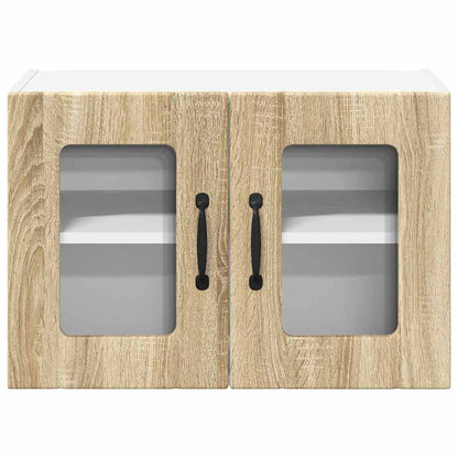 Kitchen Wall Cabinet with Door 2 pcs Sonoma Oak 60 x 31 x 40 cm