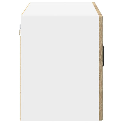 Kitchen Wall Cabinet with Door 2 pcs Sonoma Oak 60 x 31 x 40 cm
