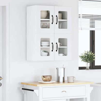 Kitchen Wall Cabinet 2 pcs High Gloss White 60 x 31 x 40 cm