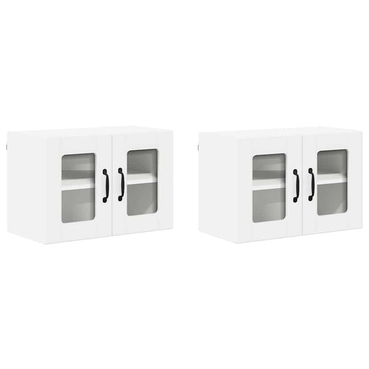 Kitchen Wall Cabinet 2 pcs High Gloss White 60 x 31 x 40 cm