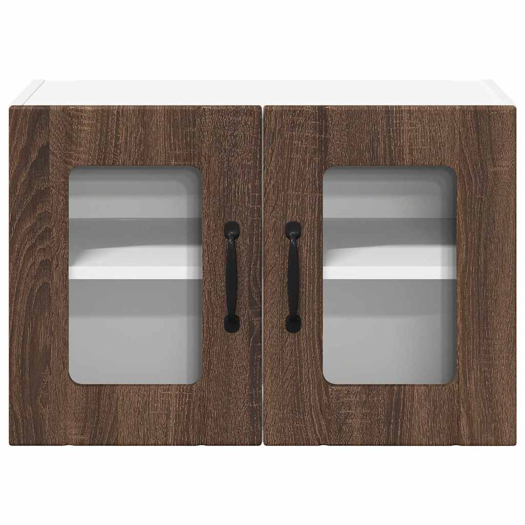 Kitchen Wall Cabinet Brown Oak 60 x 31 x 40 cm Engineered Wood