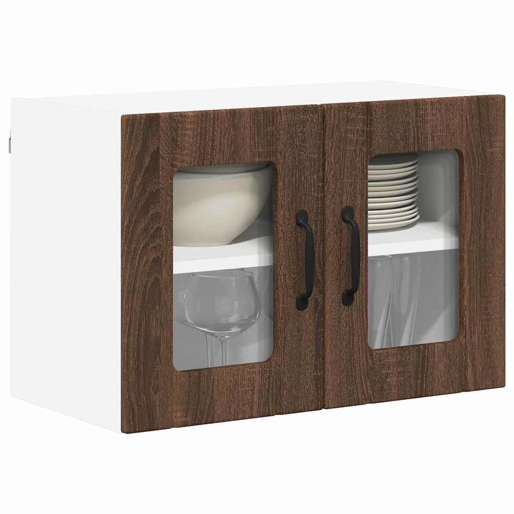 Kitchen Wall Cabinet Brown Oak 60 x 31 x 40 cm Engineered Wood