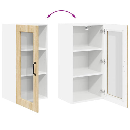 Kitchen Wall Cabinet Sonoma Oak 40 x 31 x 80 cm Engineered Wood