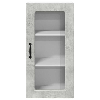 Kitchen Wall Cabinet with Shelf Concrete Grey 40 x 31 x 80 cm