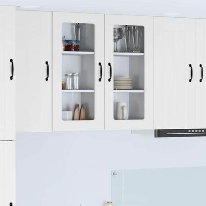 Kitchen Wall Cabinet with Door High Gloss White 40 x 31 x 80 cm