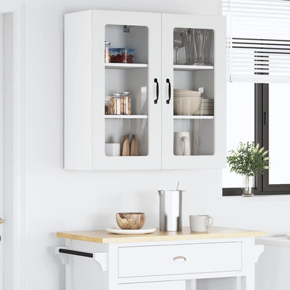 Kitchen Wall Cabinet with Door High Gloss White 40 x 31 x 80 cm