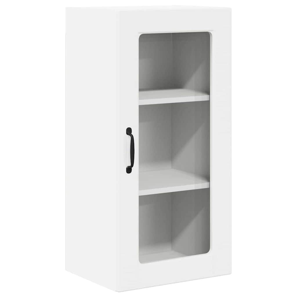 Kitchen Wall Cabinet with Door High Gloss White 40 x 31 x 80 cm