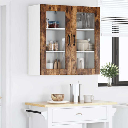 Kitchen Wall Cabinet Smoked Oak 40 x 31 x 80 cm Engineered Wood