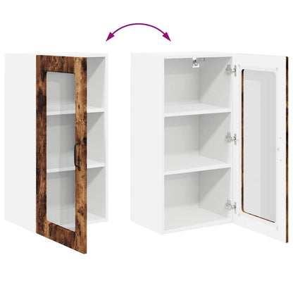 Kitchen Wall Cabinet Smoked Oak 40 x 31 x 80 cm Engineered Wood