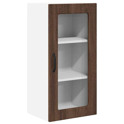 Kitchen Wall Cabinet Brown Oak 40 x 31 x 80 cm Engineered Wood