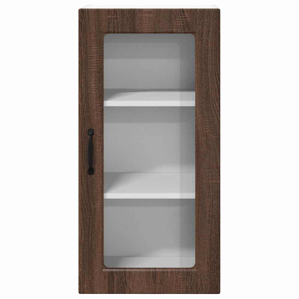 Kitchen Wall Cabinet Brown Oak 40 x 31 x 80 cm Engineered Wood