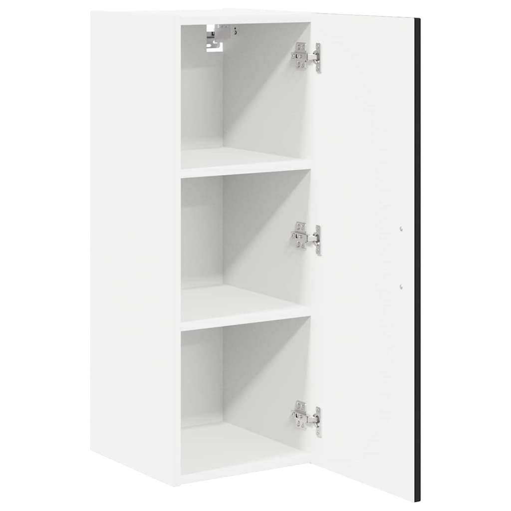 Kitchen Wall Cabinet Black 30 x 31 x 80 cm Engineered Wood