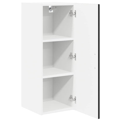 Kitchen Wall Cabinet Black 30 x 31 x 80 cm Engineered Wood