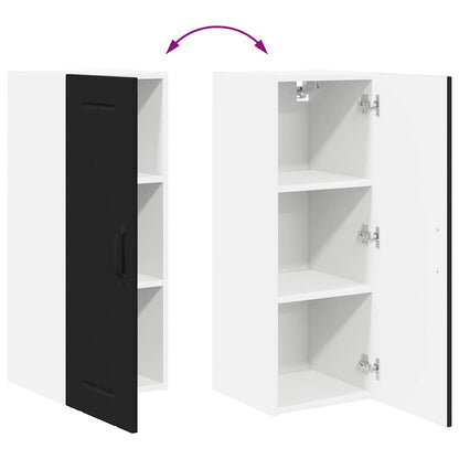 Kitchen Wall Cabinet Black 30 x 31 x 80 cm Engineered Wood