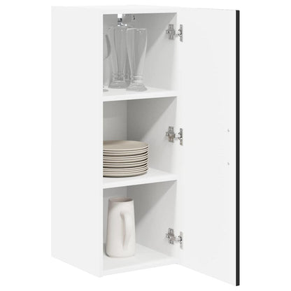 Kitchen Wall Cabinet Black 30 x 31 x 80 cm Engineered Wood