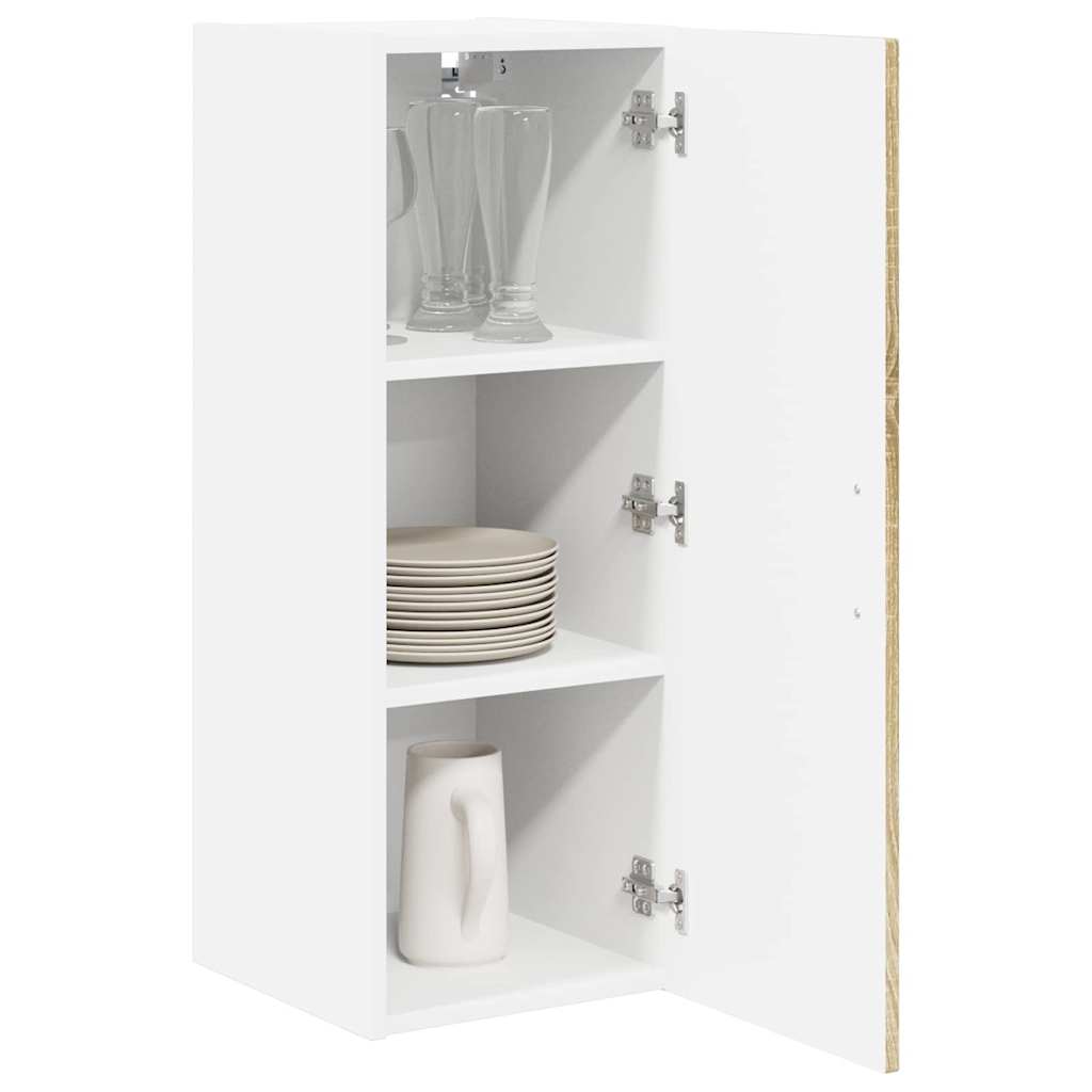 Kitchen Wall Cabinet Sonoma Oak 30 x 31 x 80 cm Engineered Wood