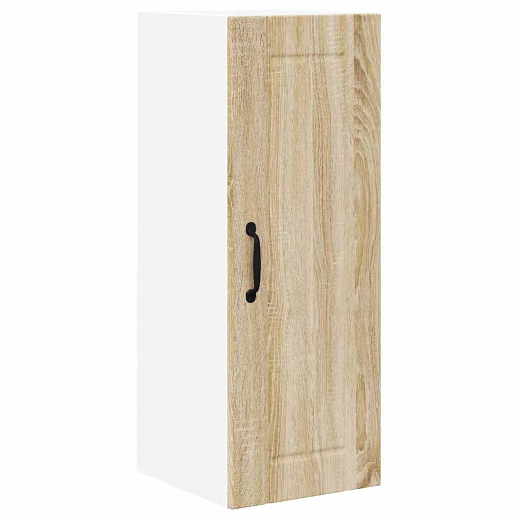 Kitchen Wall Cabinet with Door 2 pcs Sonoma Oak 30 x 31 x 80 cm