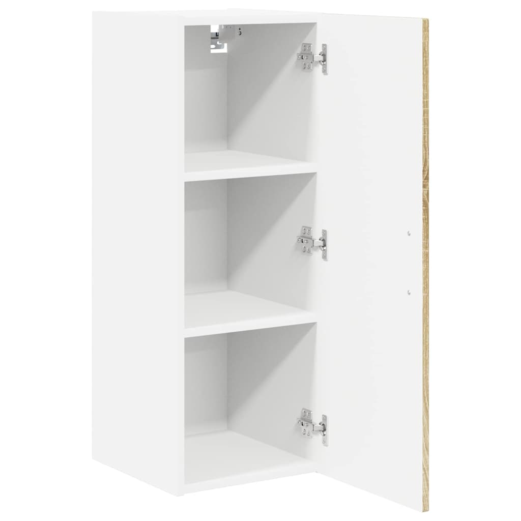 Kitchen Wall Cabinet with Door 2 pcs Sonoma Oak 30 x 31 x 80 cm