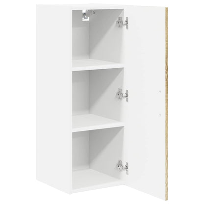 Kitchen Wall Cabinet with Door 2 pcs Sonoma Oak 30 x 31 x 80 cm