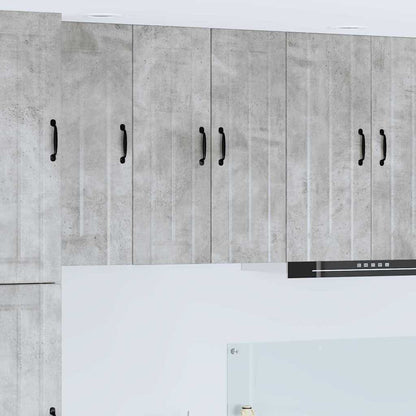 Kitchen Wall Cabinet with Shelf Concrete Grey 30 x 31 x 80 cm