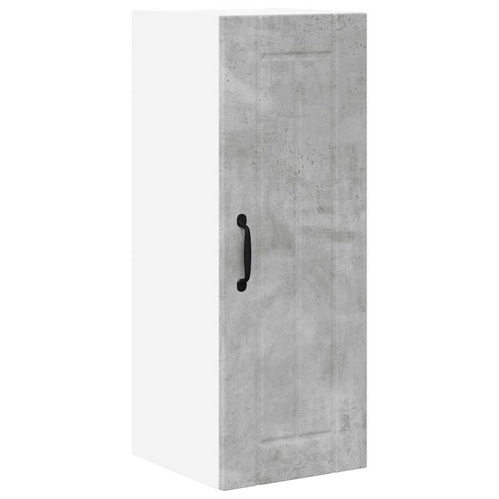 Kitchen Wall Cabinet with Shelf Concrete Grey 30 x 31 x 80 cm