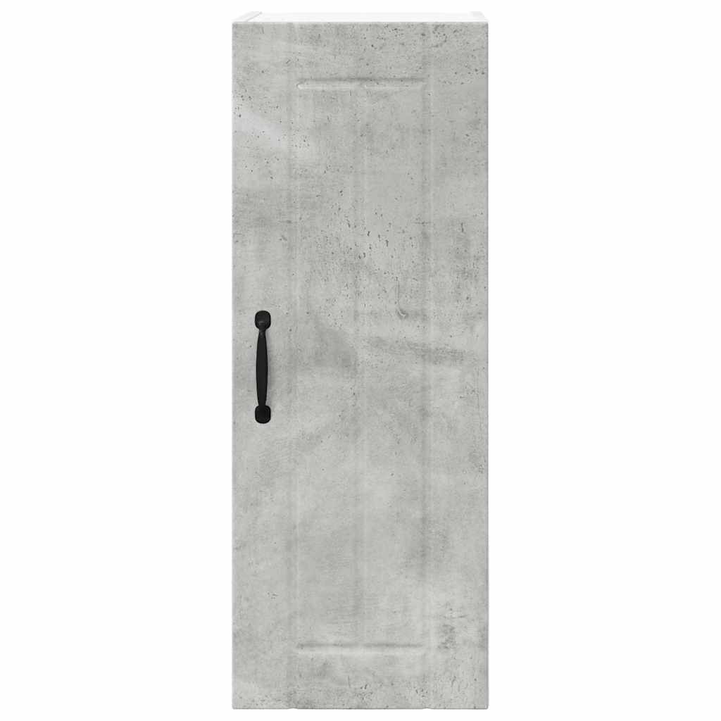 Kitchen Wall Cabinet with Shelf Concrete Grey 30 x 31 x 80 cm