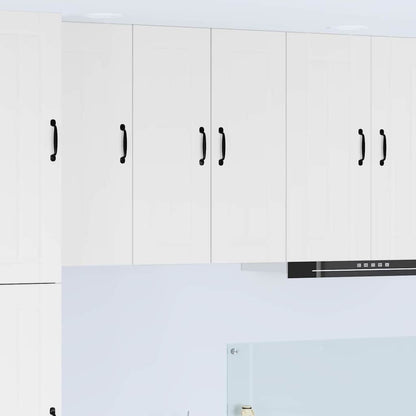 Kitchen Wall Cabinet with Door High Gloss White 30 x 31 x 80 cm