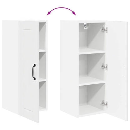 Kitchen Wall Cabinet with Door High Gloss White 30 x 31 x 80 cm